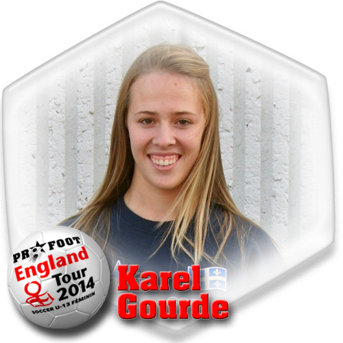 Karel Gourde, soccer Pro-Foot, England tour 2014
