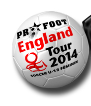 accueil England Tour 2014 soccer U-13 feminin